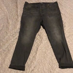 High waisted black jeans